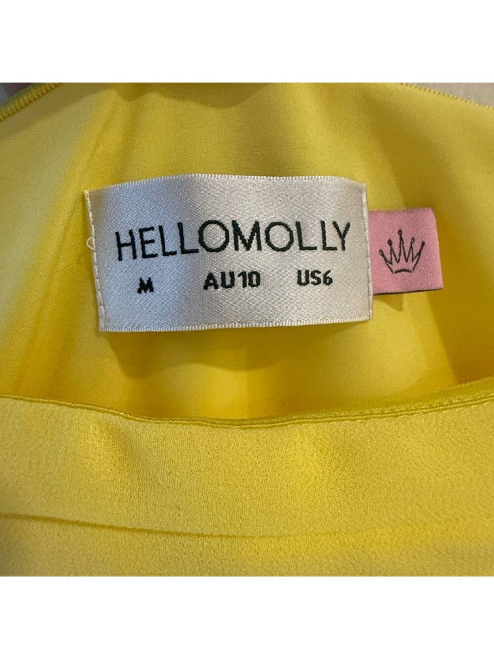 Hello Molly M Celebrating Love Maxi Dress Yellow Frill Strapless Sheer Fairycore - Picture 8 of 16